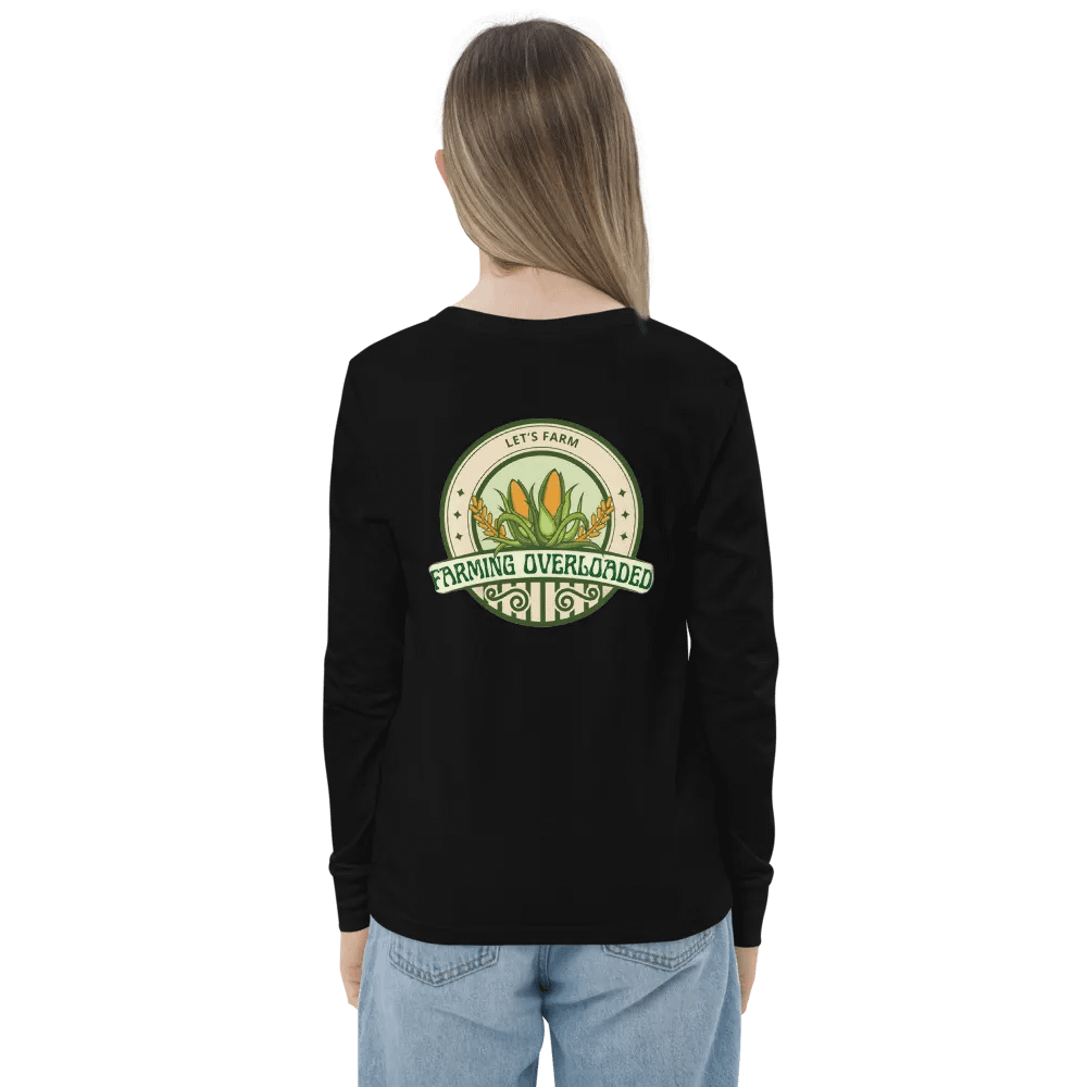 Farming Overloaded's Logo Youth Long Sleeve Tee product image (1)