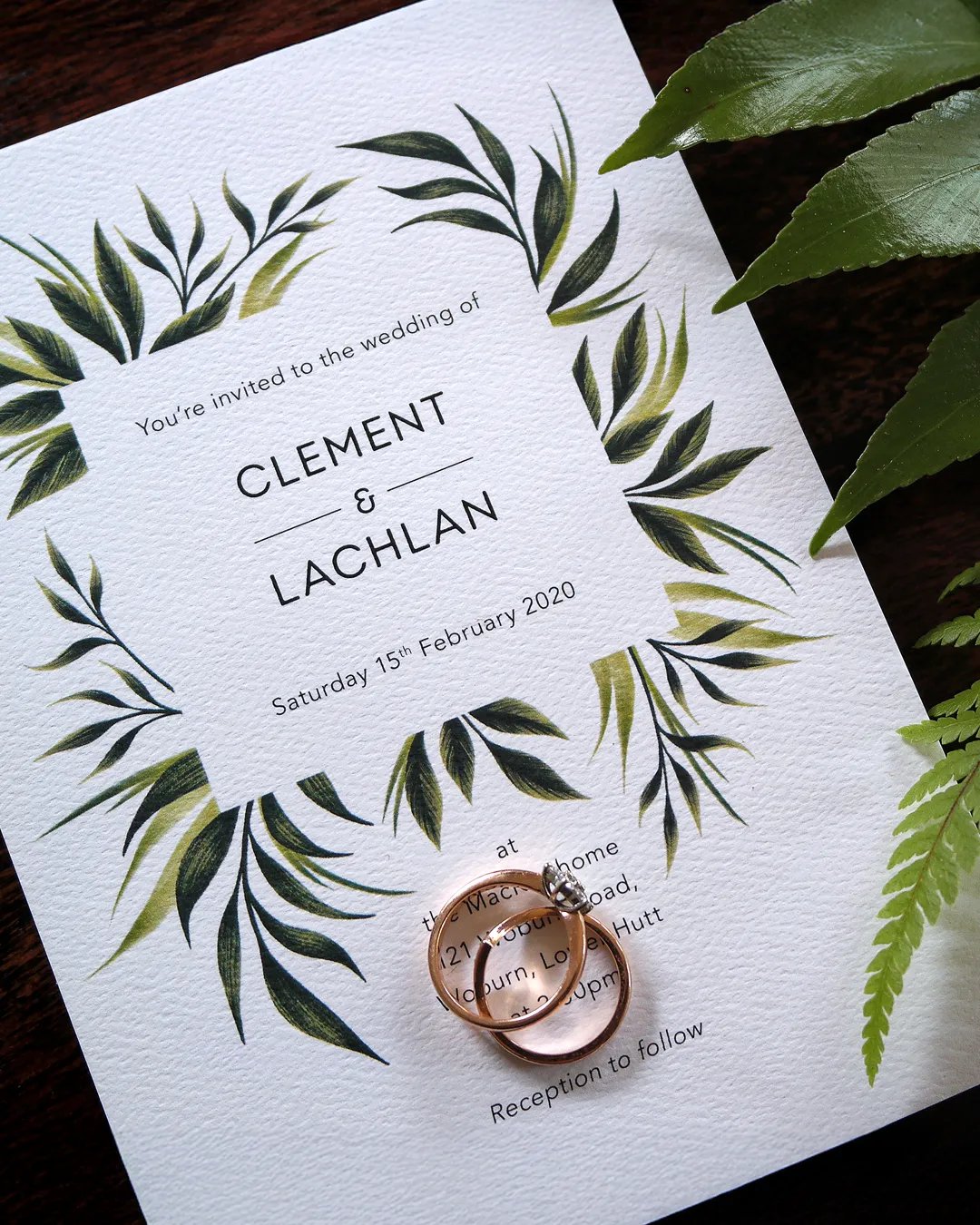 Greenery Wedding Invitation Suite product image (3)