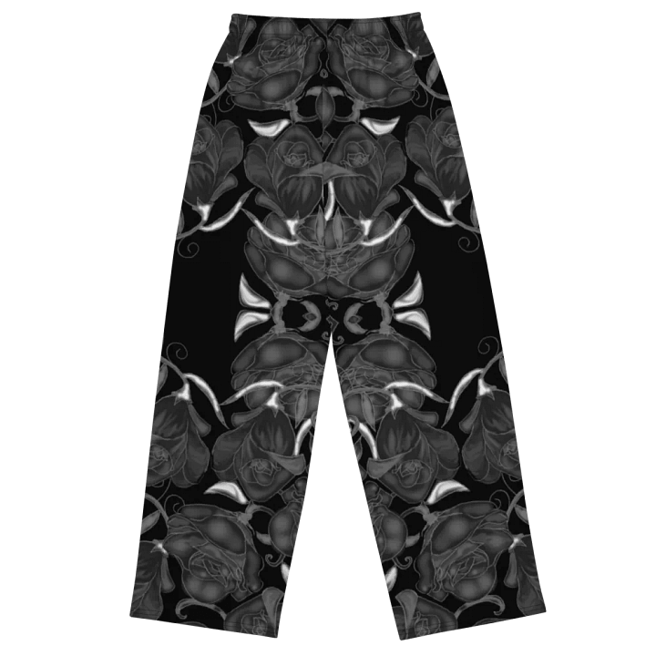 Black Roses Wide Leg Pants product image (1)