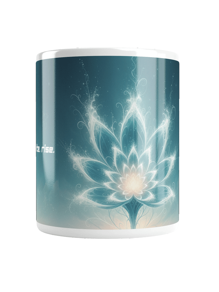 Reset. Reignite. Rise. Momentum Mug – Teal Bloom product image (1)