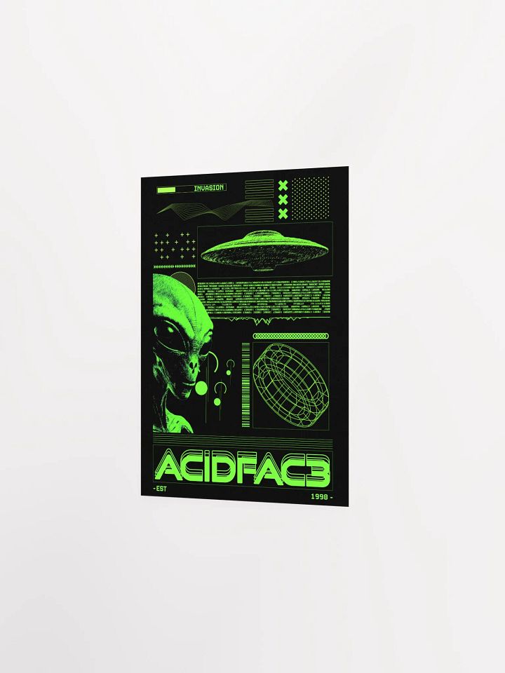 Acidfac3 alien future retro poster product image (21)