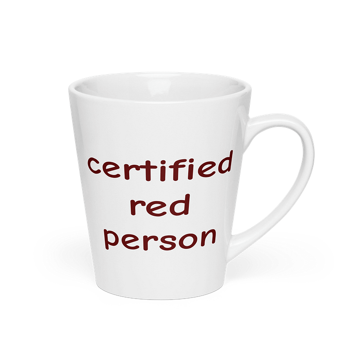 Certified Red Person Latte Mug 12oz product image (2)