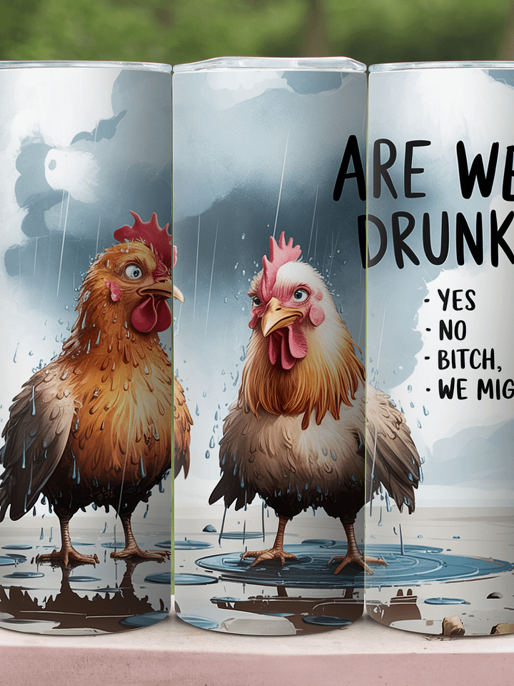 Quirky Chickens Stainless Steel Tumbler product image (1)