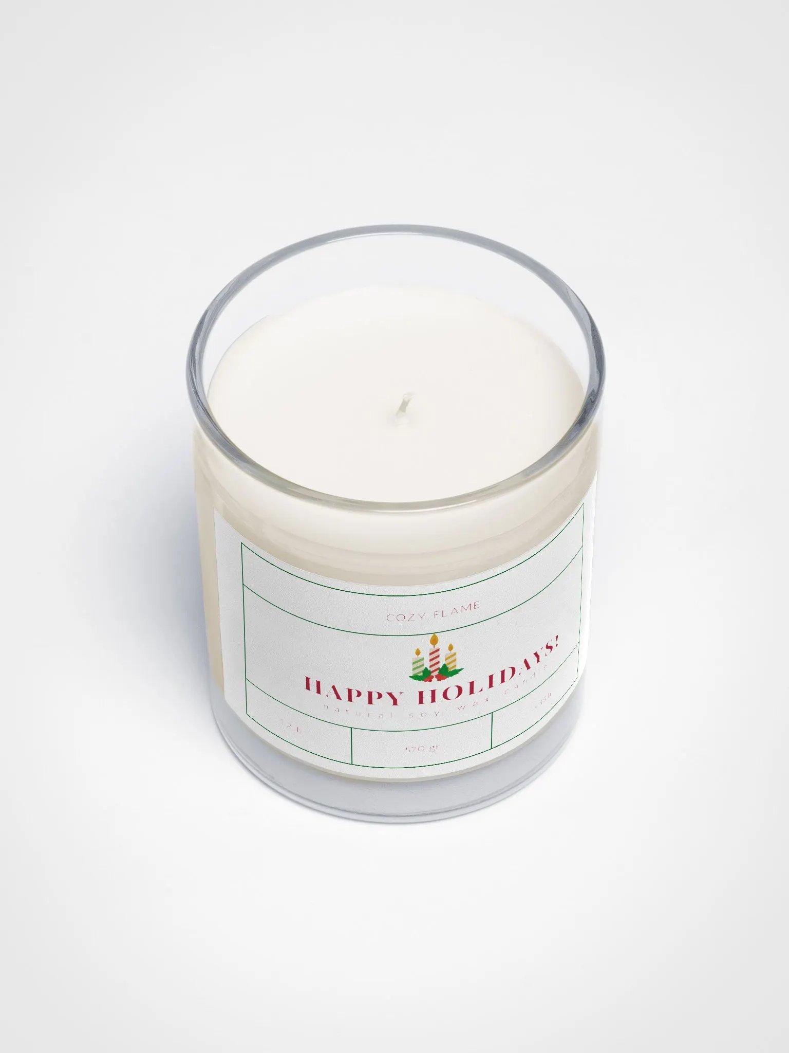 Festive Holiday Soy Wax Candle product image (3)