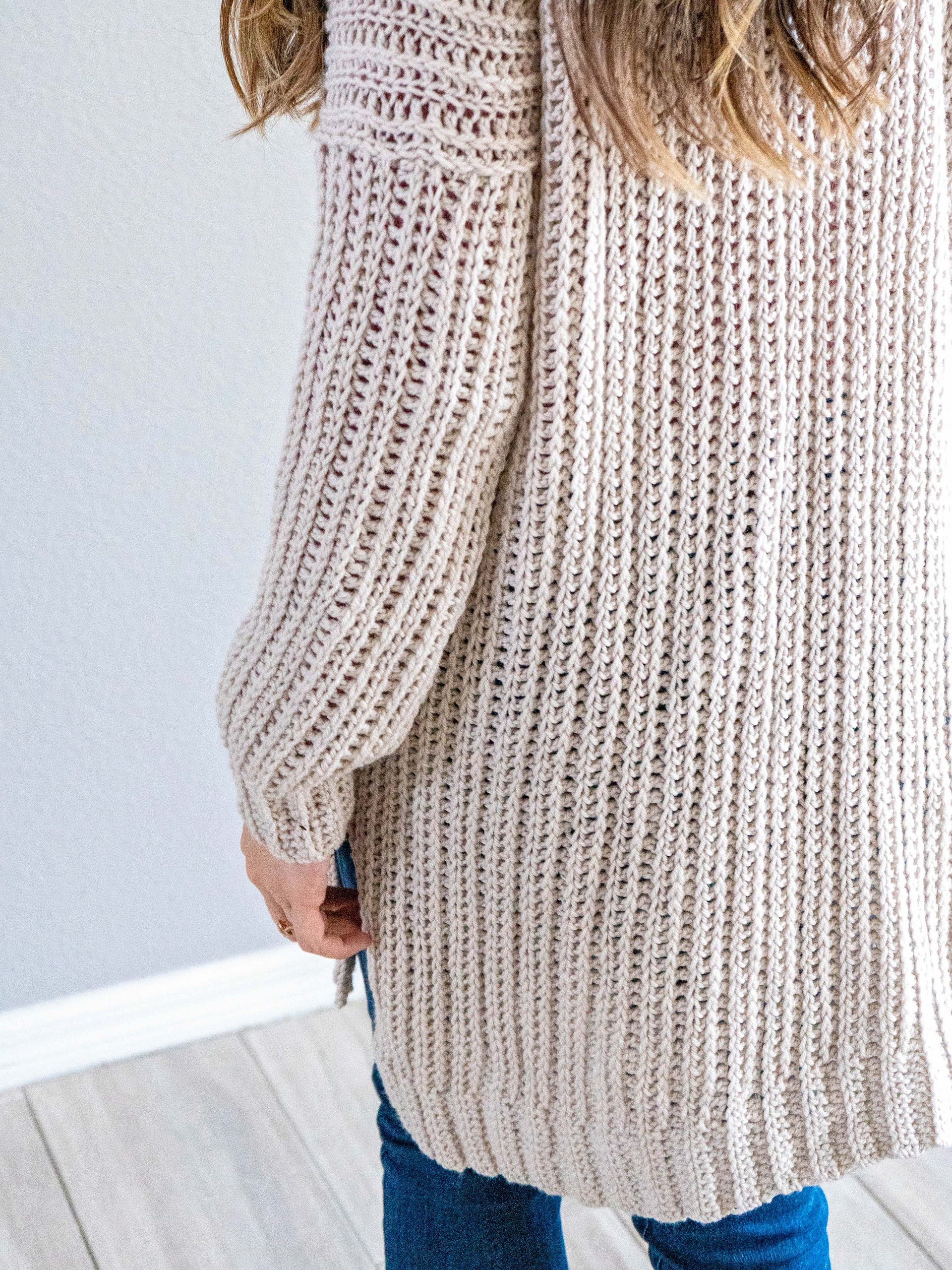 Campside Cardigan - Crochet A Flat Cardigan (9 sizes) product image (8)