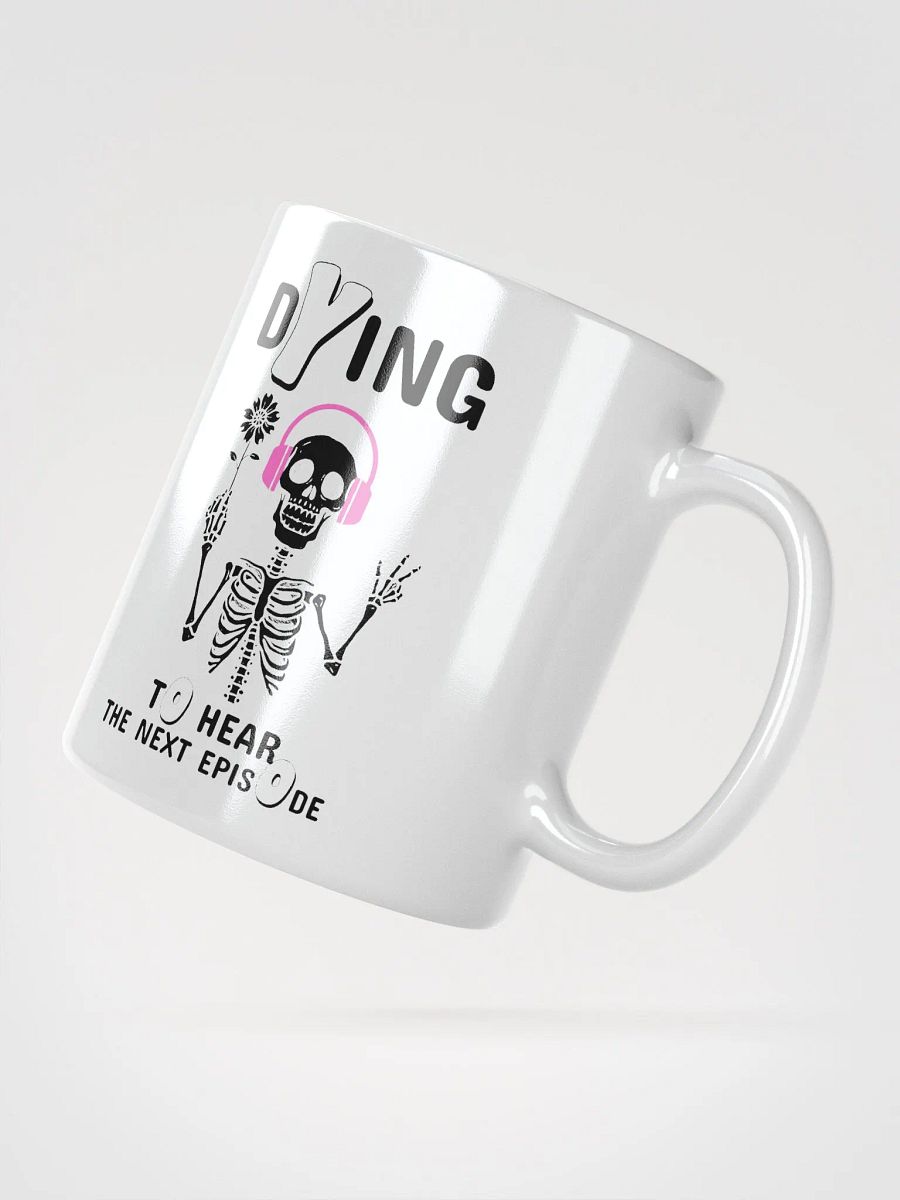 Skeleton Listening To A True Crime Podcast Coffee Mug product image (3)