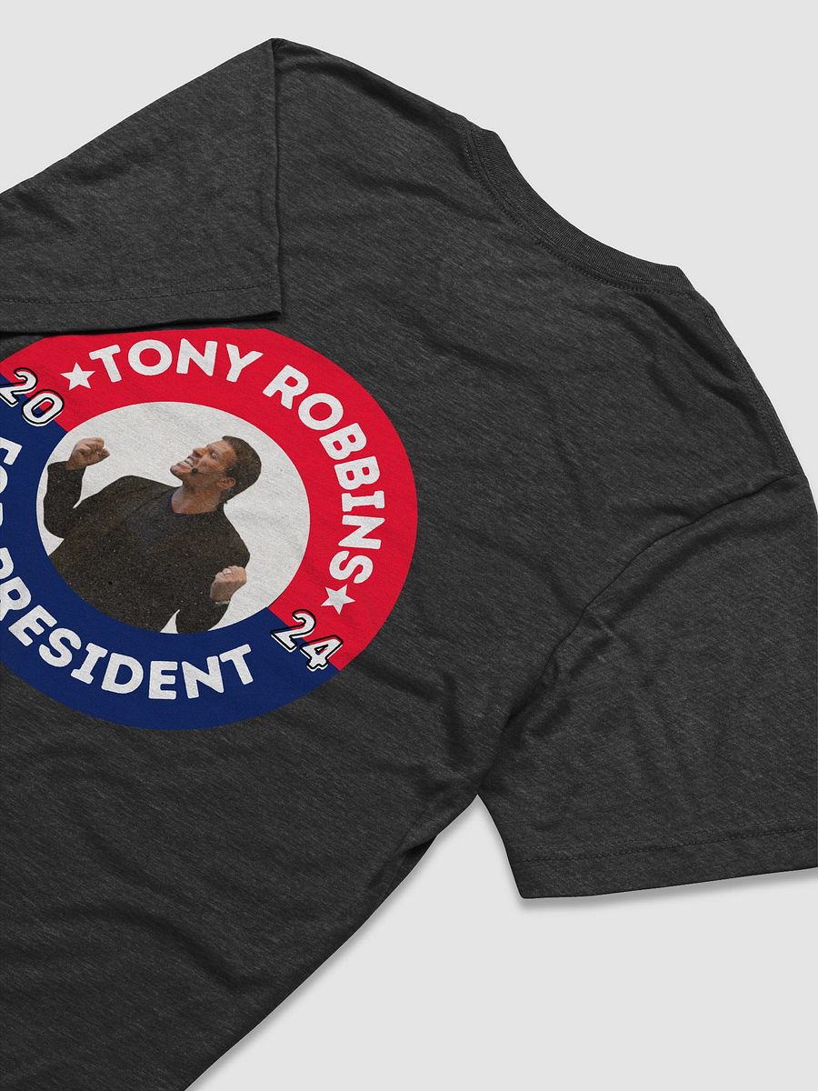 Tony Robbins for President 2024 Campaign Button UltraSoft Tri-Blend Tee product image (4)