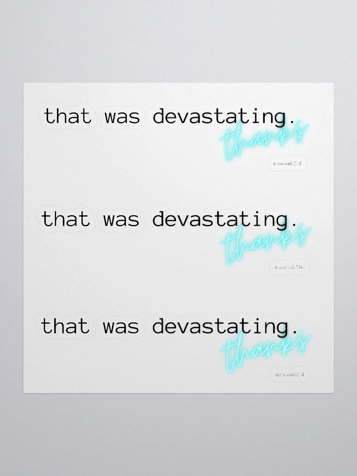 Devastating Sticker product image (1)