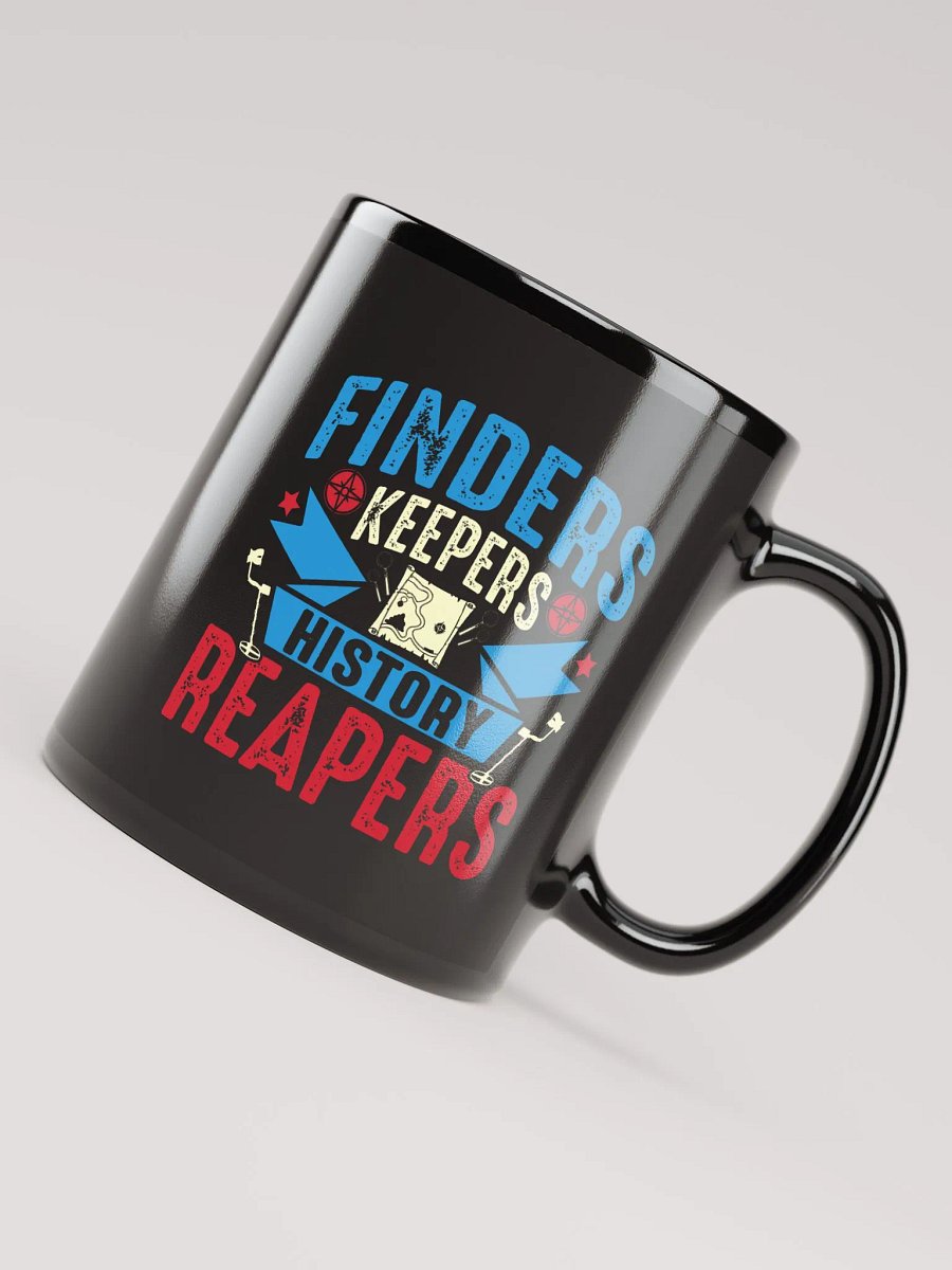 Finders Keepers Crest Black Mug product image (7)