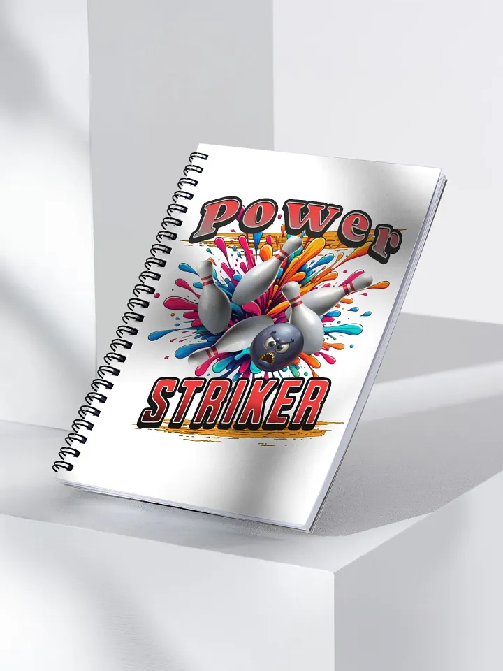 Power Striker Bowling Spiral Notebook product image (2)