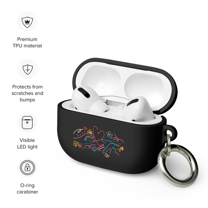 Doodle Heart AirPods Case product image (2)