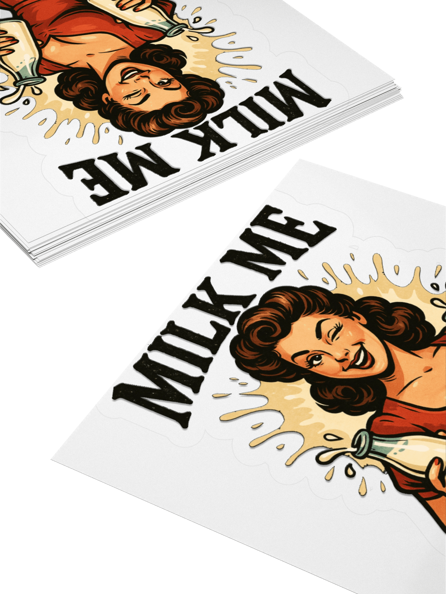 Vintage Milk Maiden Stickers product image (4)