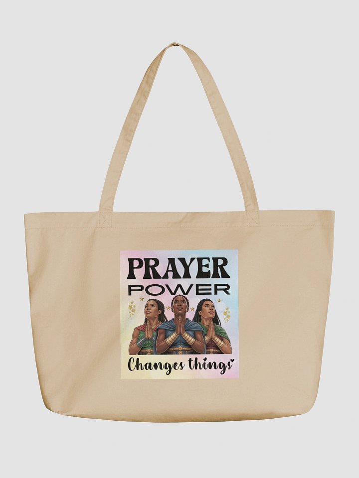 Prayer Power Changes Things Christian Eco Tote Bag product image (2)