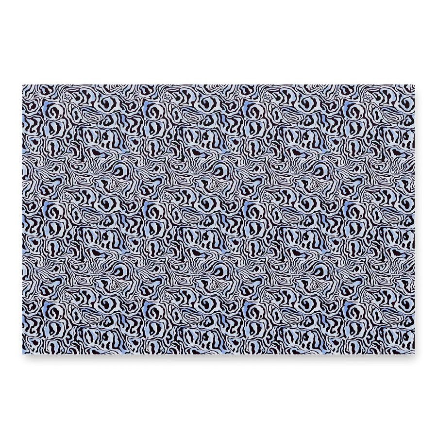 Blue Black Snake Pattern Paper product image (1)