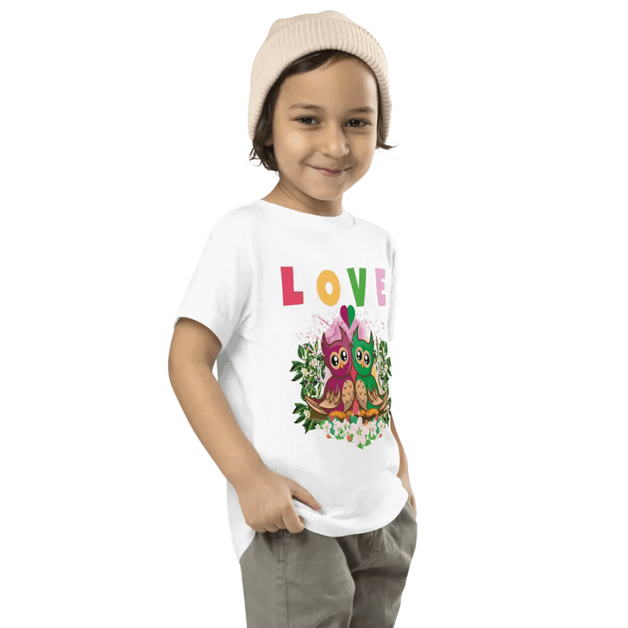 Love Colorful Funny Cute Bella +Canvas Toddler T-Shirt – Best Gift for Kids product image (8)