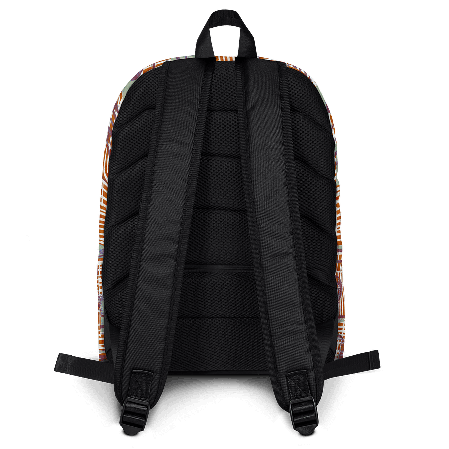 Tropical Palm Grid Laptop Backpack w/ Front Pocket product image (2)
