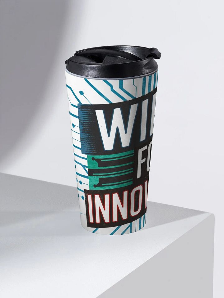 Wired For Innovation Code Design Travel Mug for Tech Geeks product image (2)