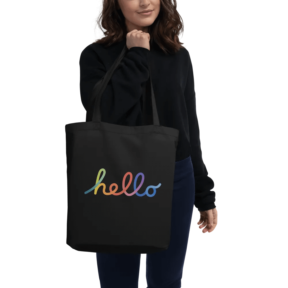 Apple Rainbow Hello Eco Tote product image (3)