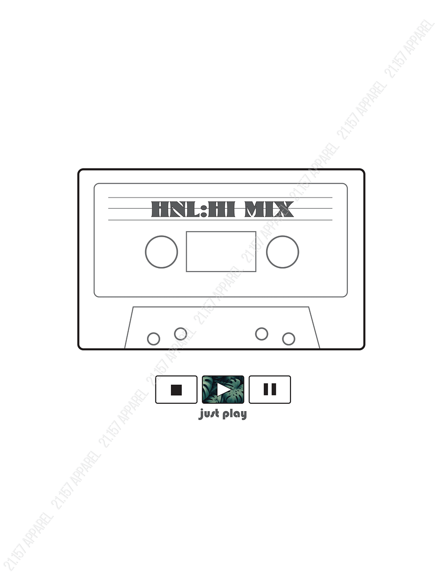 HNL:HI Mix Cassette Tape (Dark Graphic) Shirt product image (5)