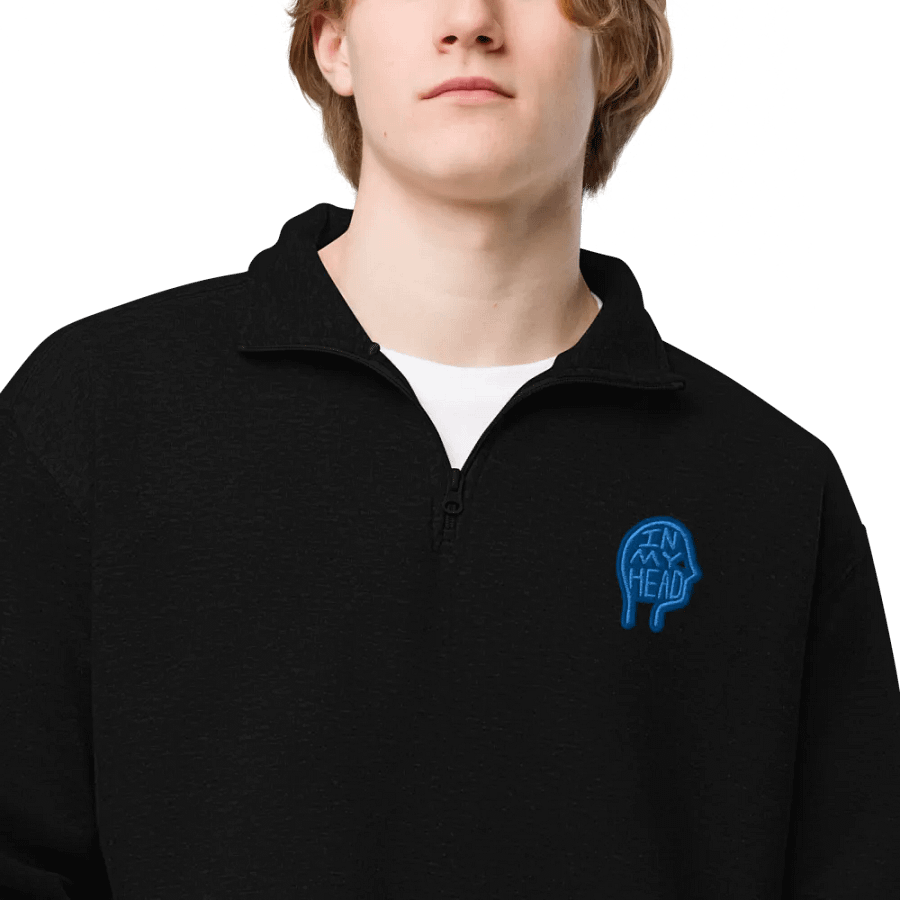 In My Head (lake design) embroidered quarter zip product image (5)