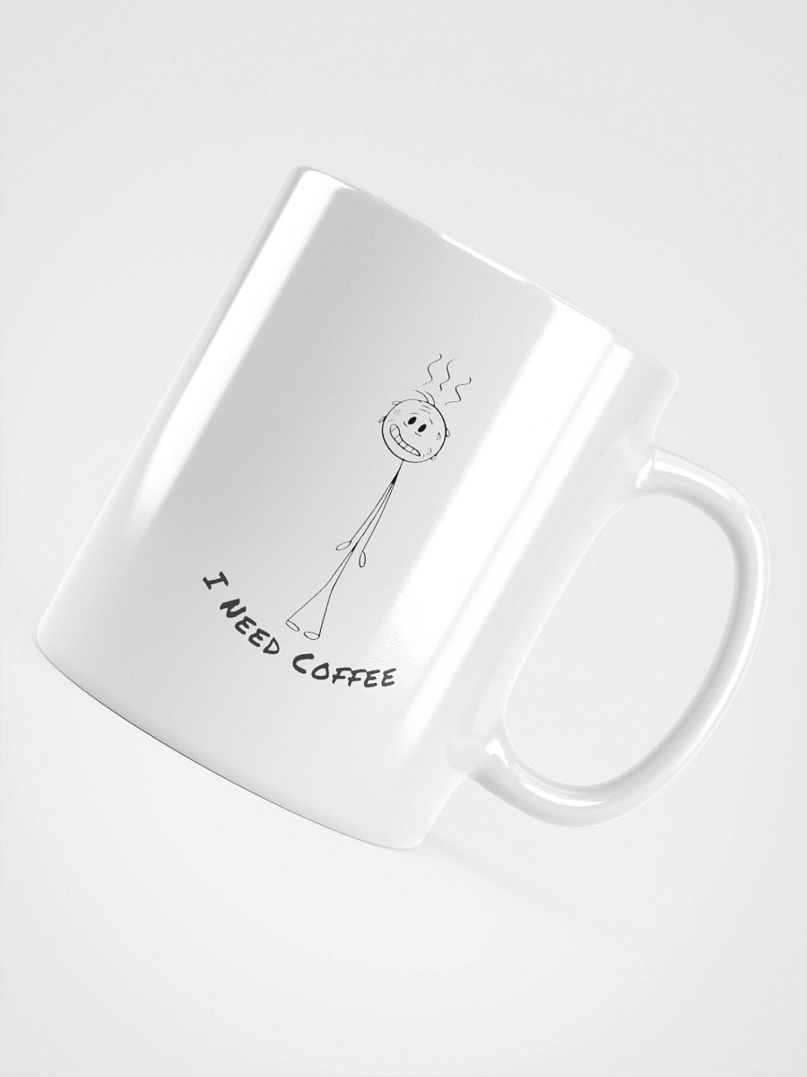 "I Need Coffee" Café Chic White Glossy Mug product image (11)