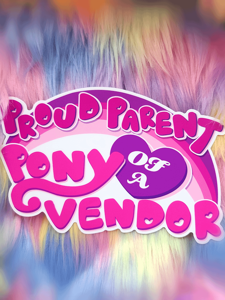 Proud Parent of a Pony Vendor | Jumbo Sticker product image (1)