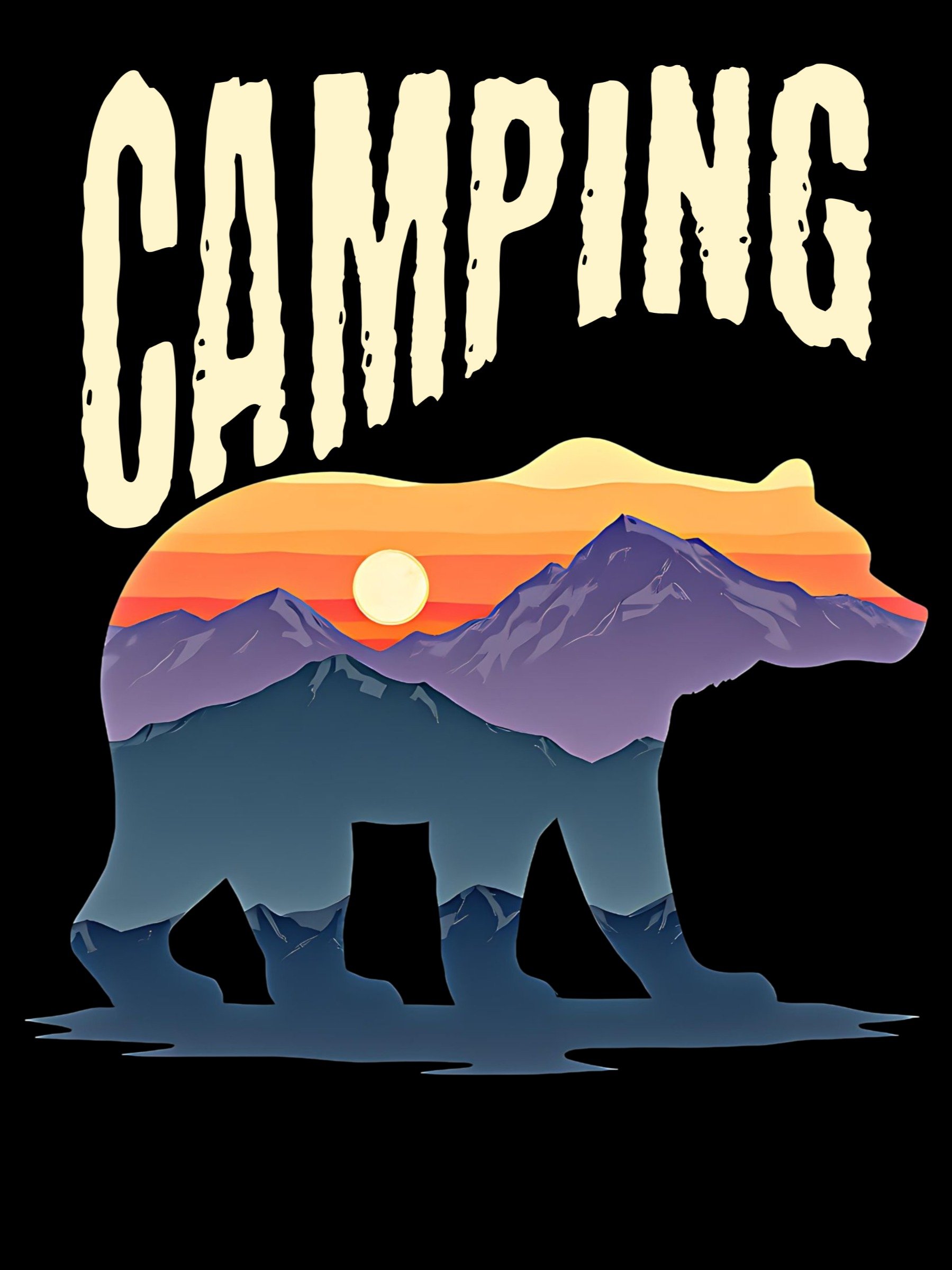 Camping Bear T-Shirt – Adventure Awaits! product image (1)