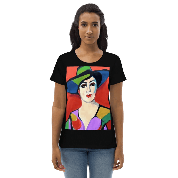Donna with Hat Fitted Eco Tee product image (1)