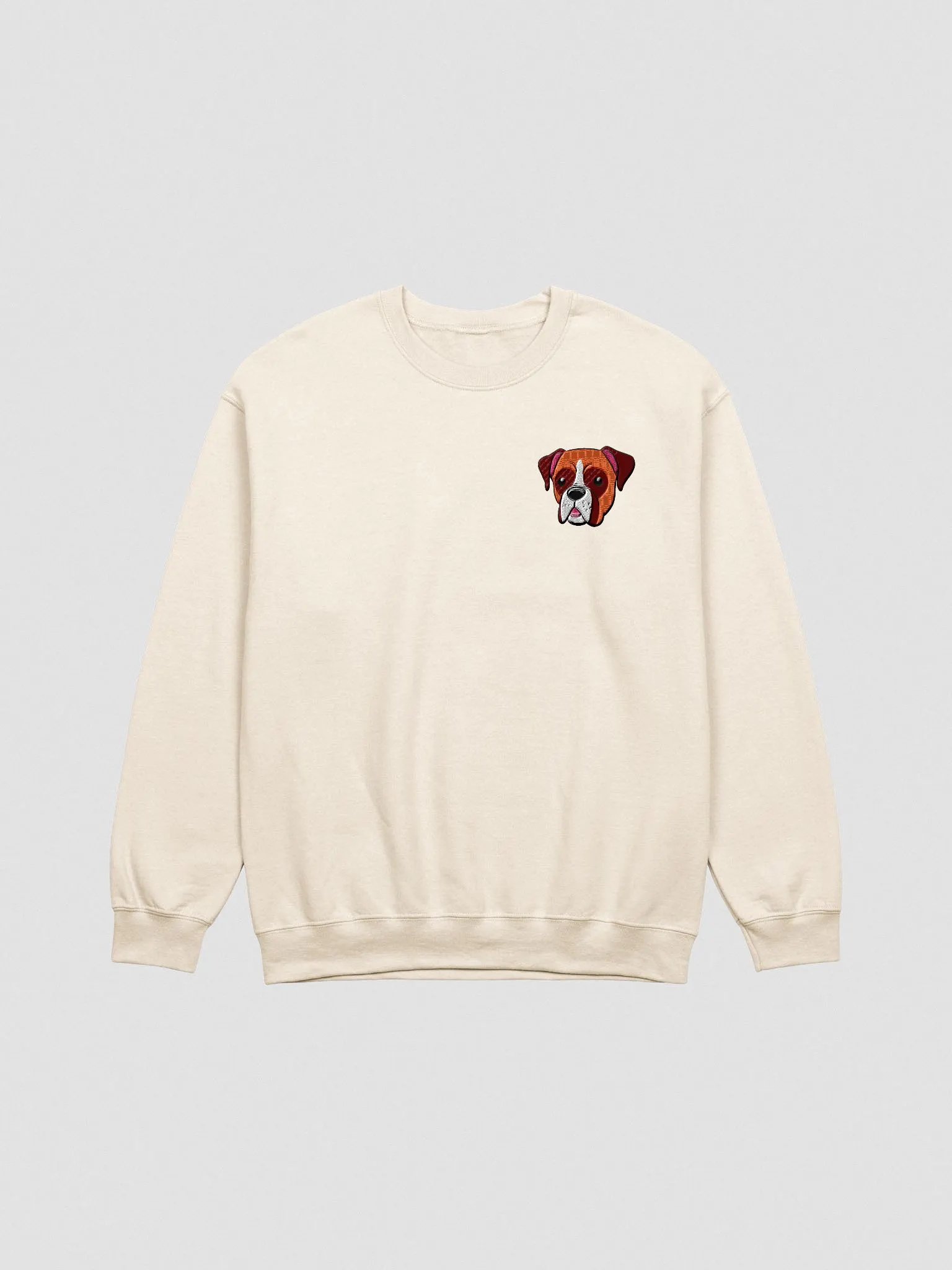 Boxer Dog Illustration Crewneck Sweatshirt product image (1)