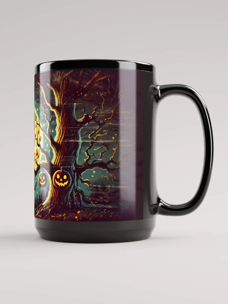 Owl Full Moon Black Glossy Mug product image (2)