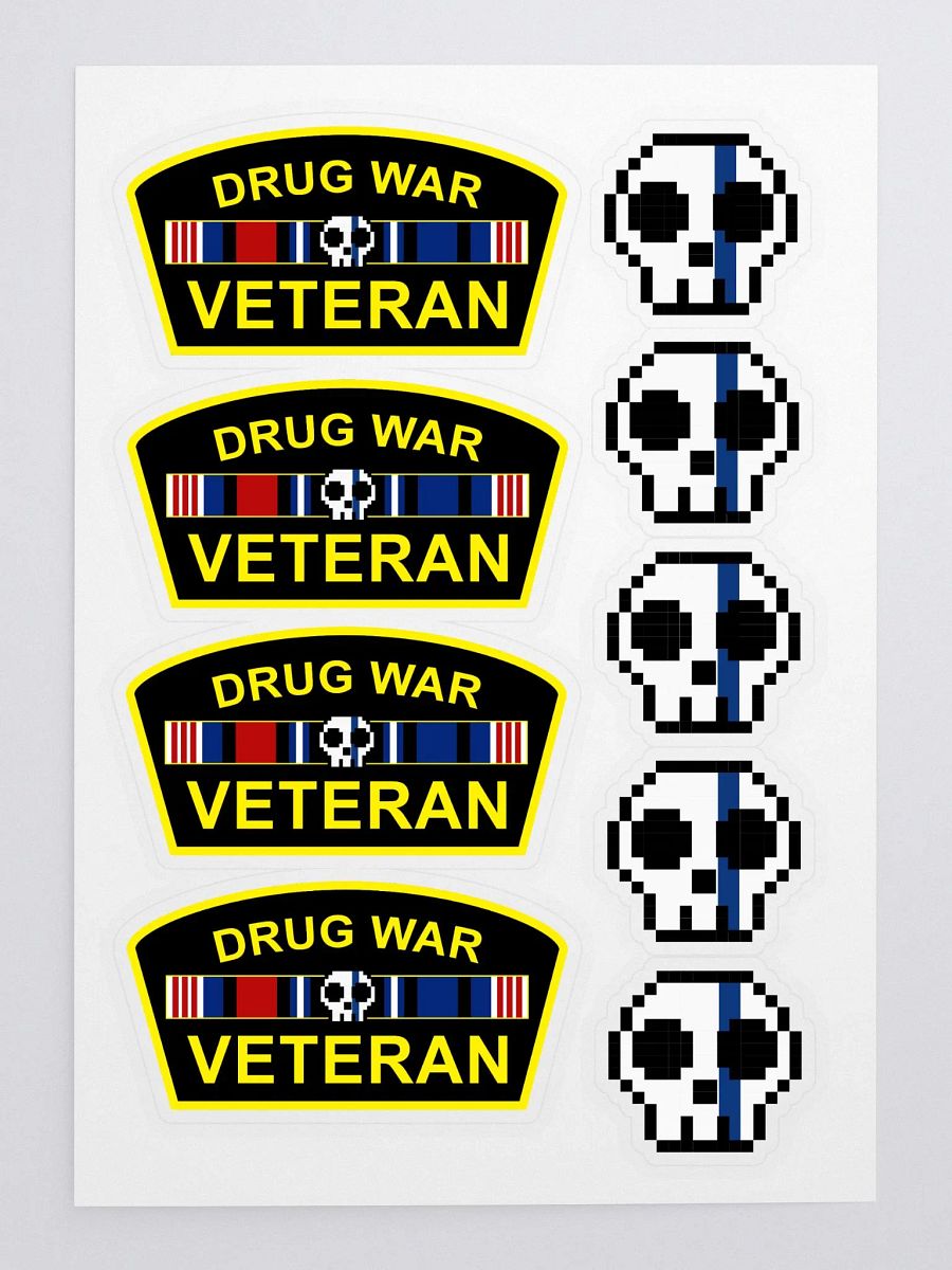 Drug War Veteran Sticker Sheet product image (3)