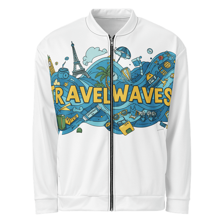 Wanderlust Waves Custom Bomber Jacket product image (1)