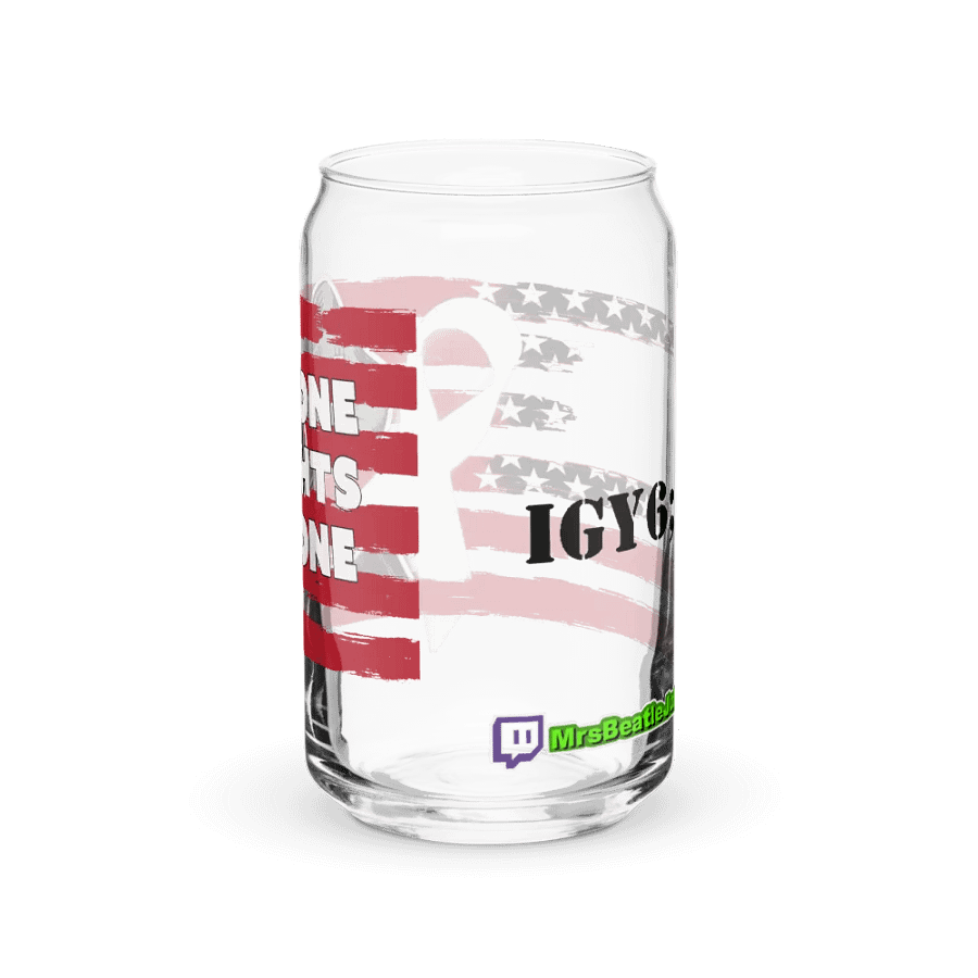 Glass Cup - No One Fights Alone product image (3)