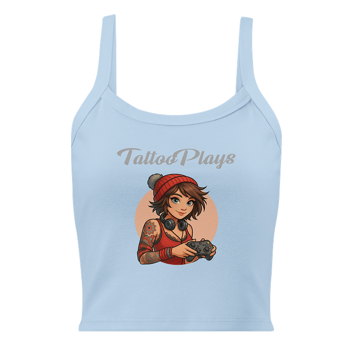 TattooPlays Women’s Micro-Rib Tank Top – Sleek, Soft & Unapologetically You product image (1)