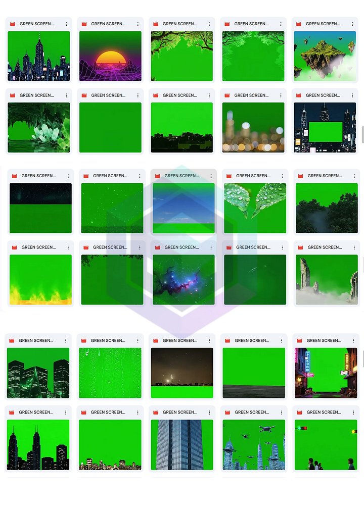 100 SEAMLESS GREEN SCREEN BACKGROUND LOOPS BUNDLE FOR VIDEO CREATORS product image (2)