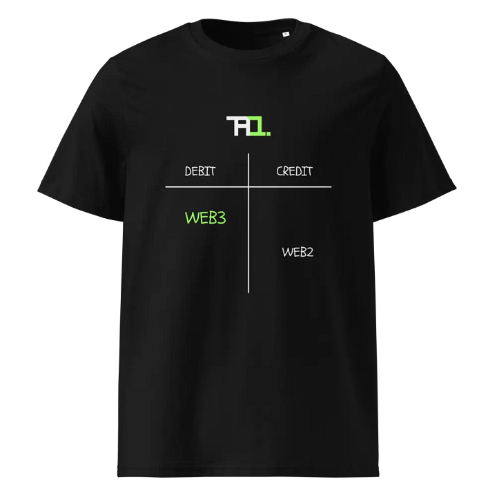 Debit Web3 | Credit Web2 Tee (Green Edition) product image (1)