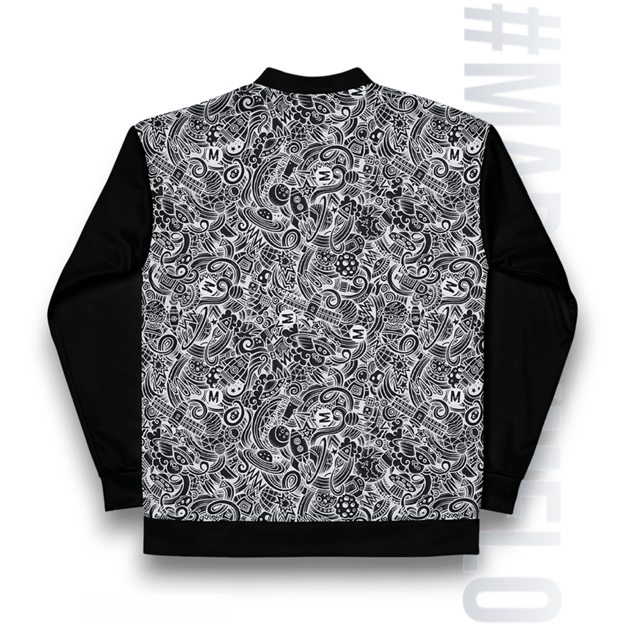 Dark Space Scribble - Ultimate Bomber Jacket | #MadeByMELO product image (4)