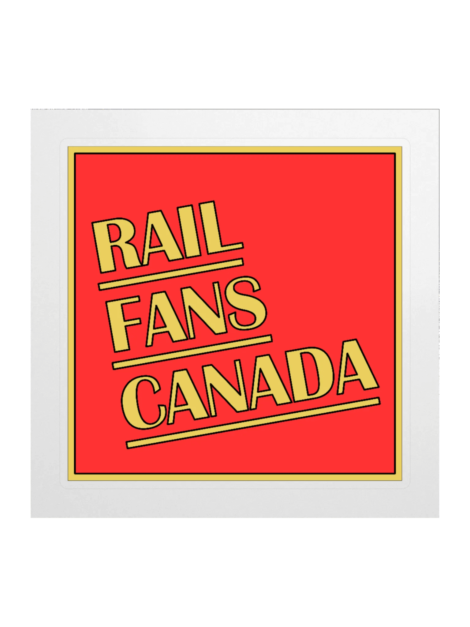 The Classic-Inspired Rail Fans Canada Sticker product image (3)