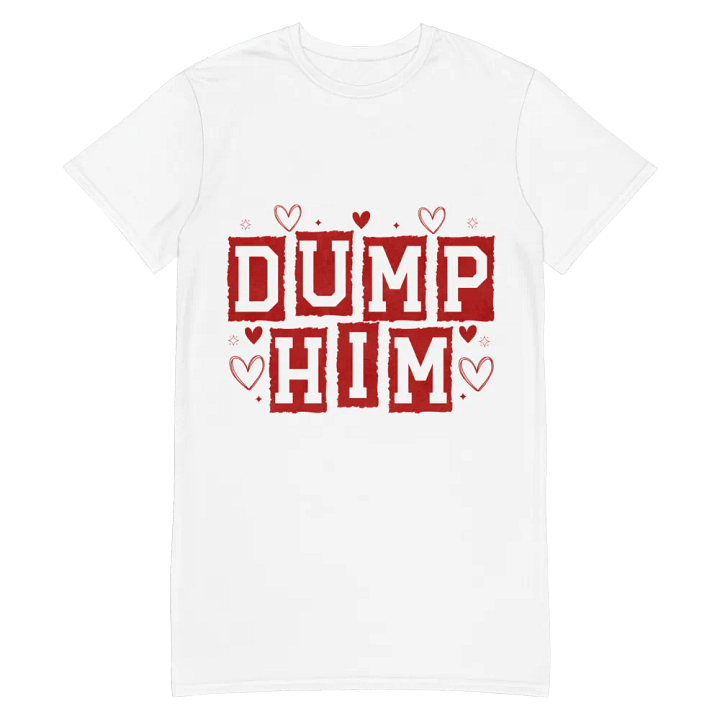 Distressed 'DUMP HIM' All-Over Dress product image (2)