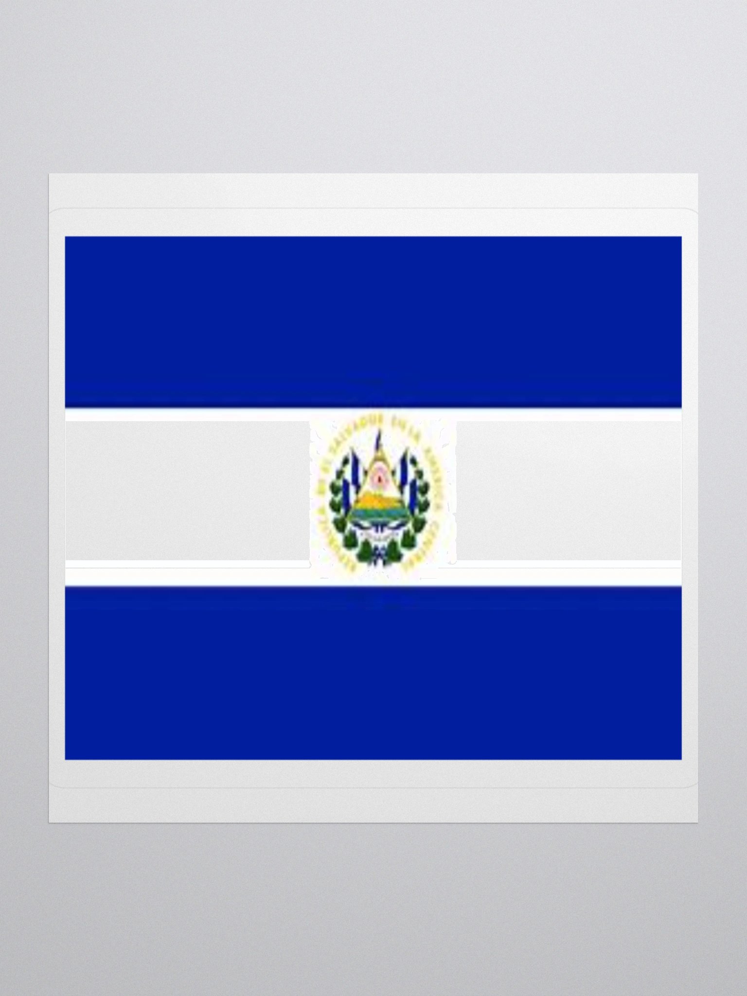 El Salvador Flag Sticker | Coat of Arms Design | Durable Vinyl | 3 Sizes product image (2)