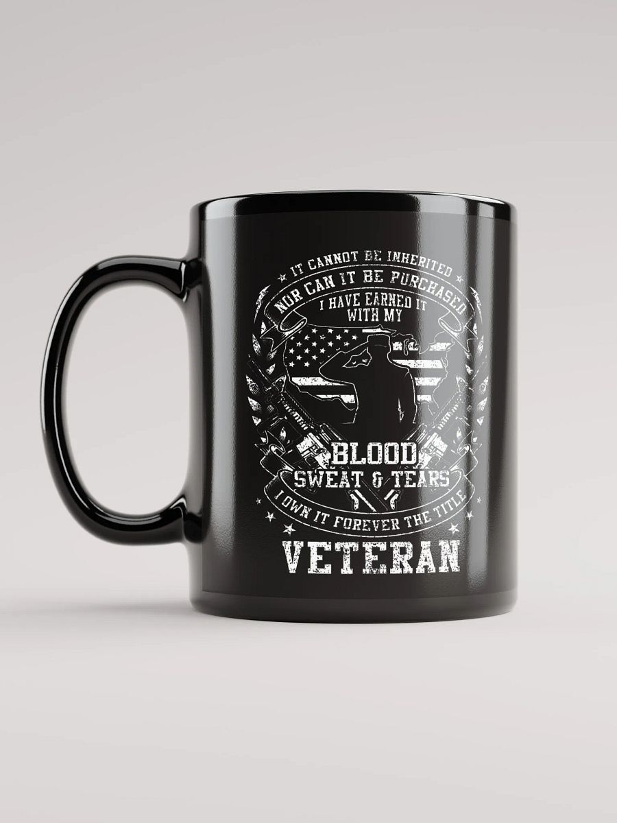 It Can't Be Inherited Veteran - Black Mug product image (2)