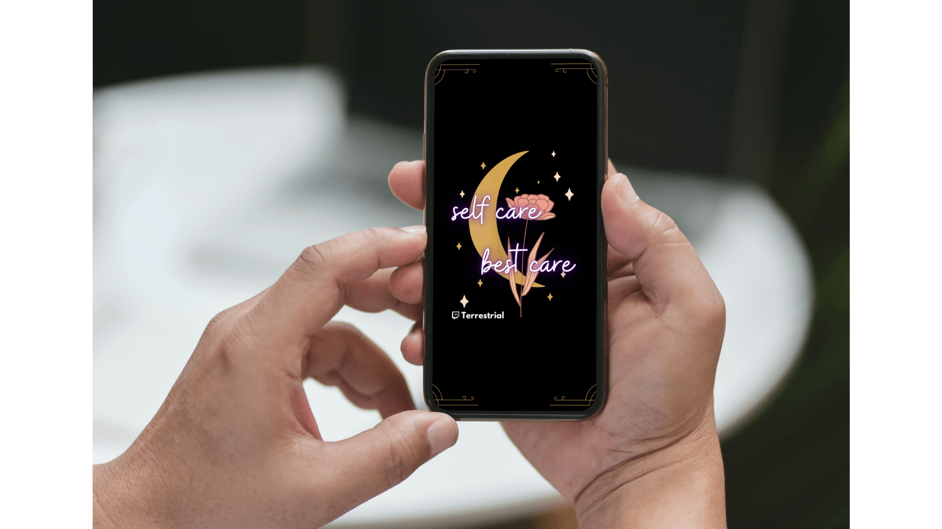 Self Care Best Care Moon Phone Wallpaper product image (3)