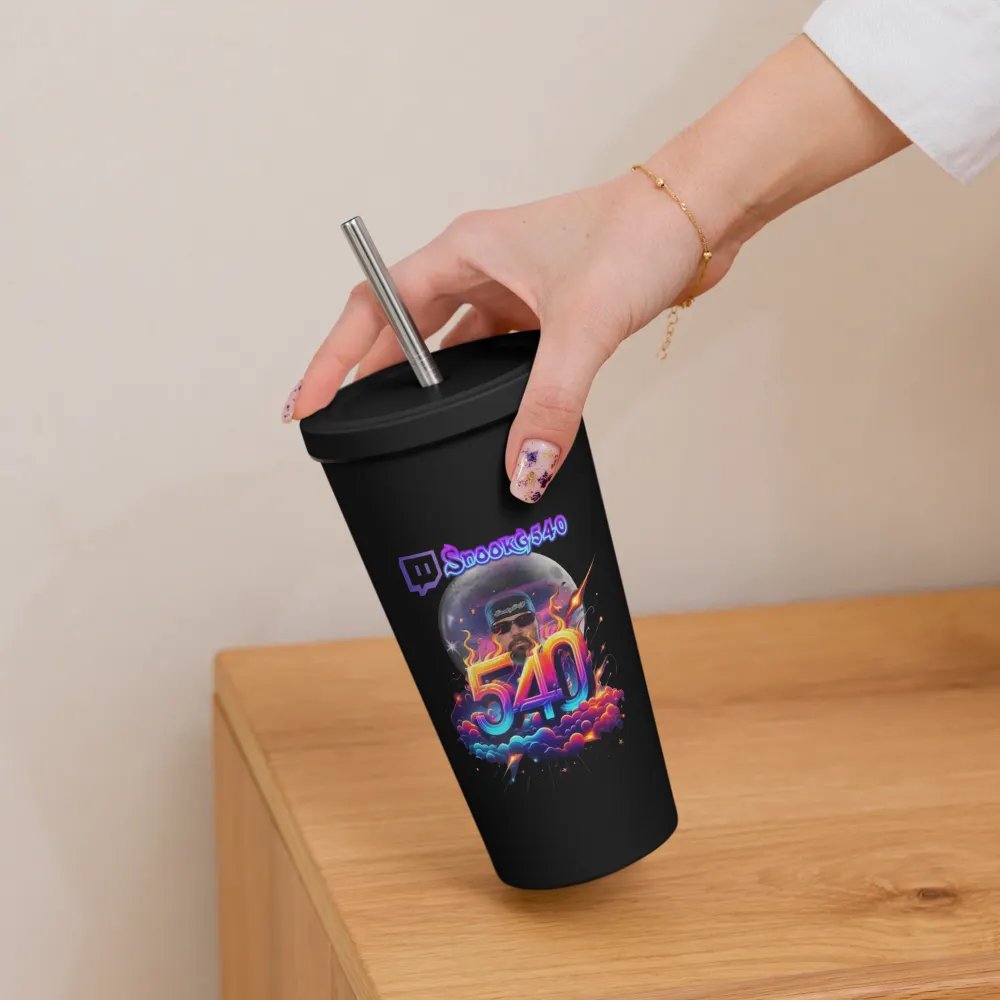 20oz Insulated Tumbler with a Straw product image (7)