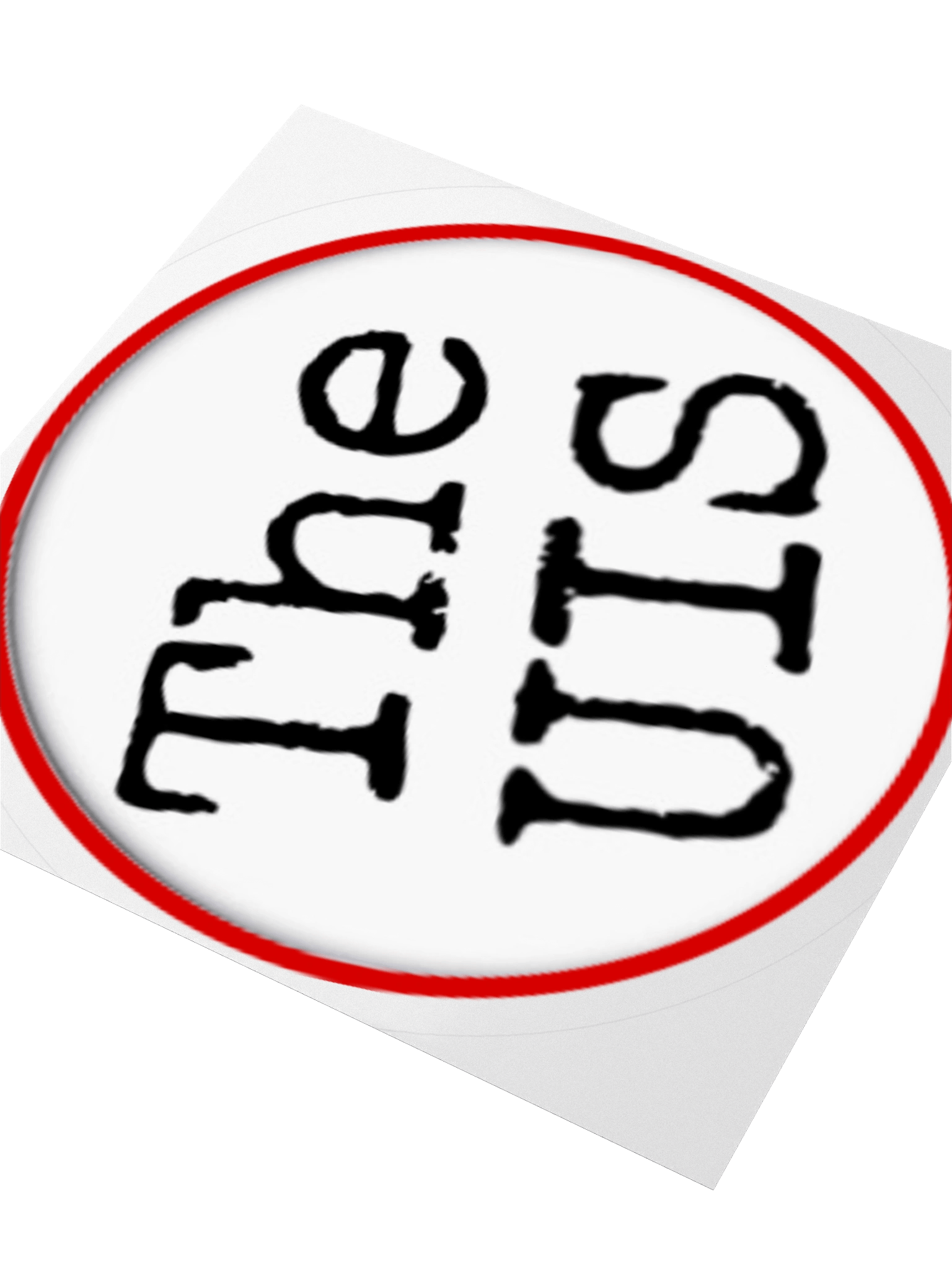 TheUIS Red & Black Logo Sticker product image (8)