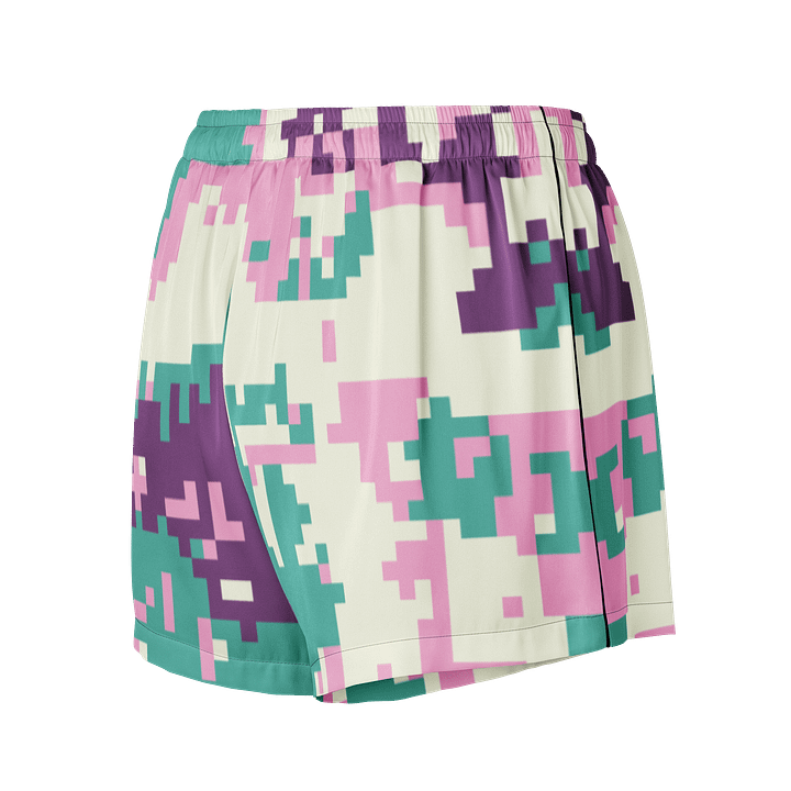 Pixelated Dream All-Over Print Women's Pajama Shorts product image (3)