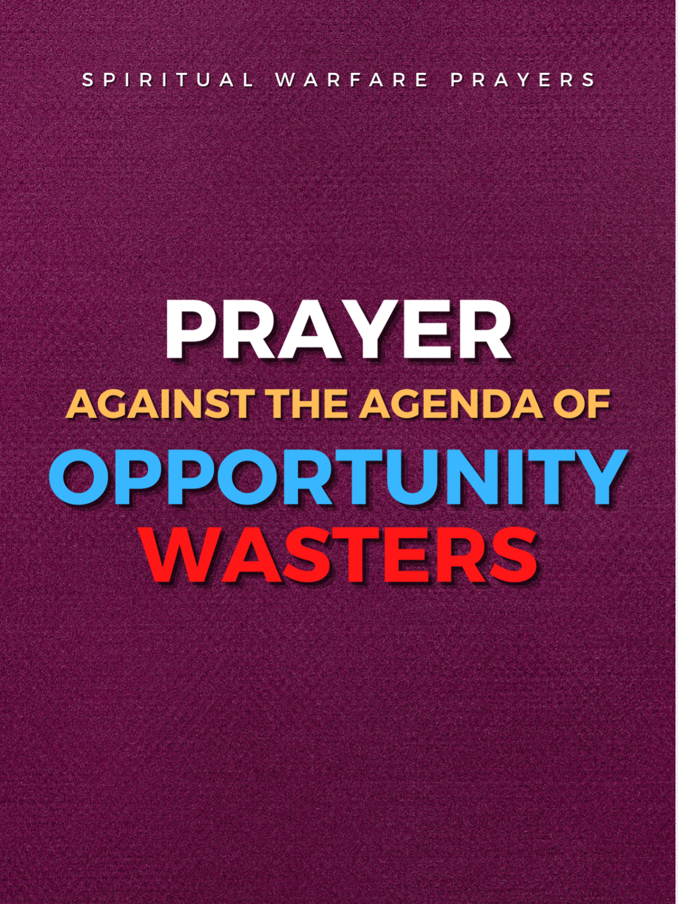 Prayer Against Opportunity Wasters product image (1)