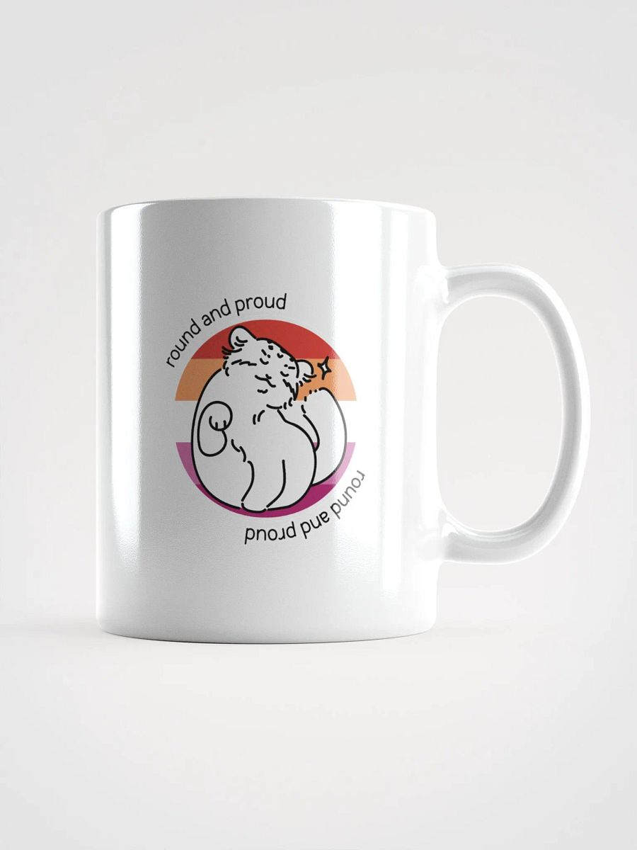 Round and Proud Manul Lesbian Version - White Mug product image (2)