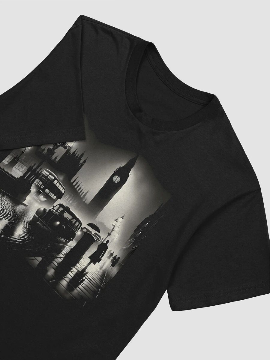 Misty London Nights: Vintage Noir Scene (Front Print Mens Tee) product image (2)