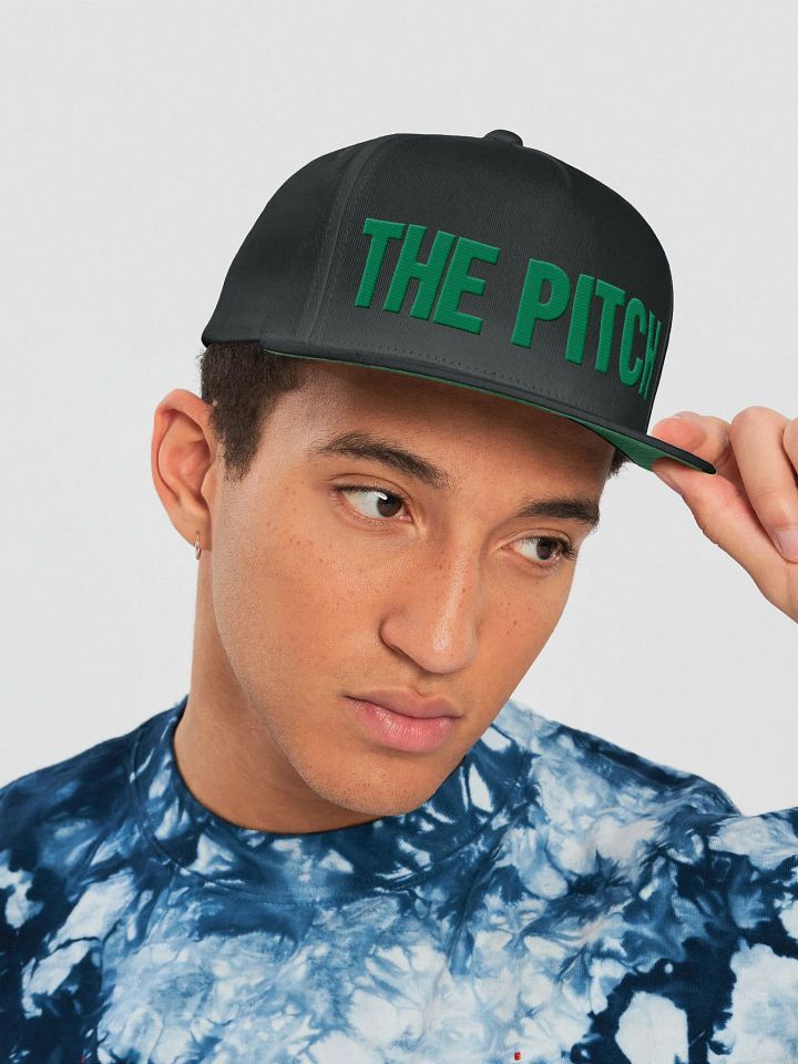 The Pitch Snapback with green bill product image (1)