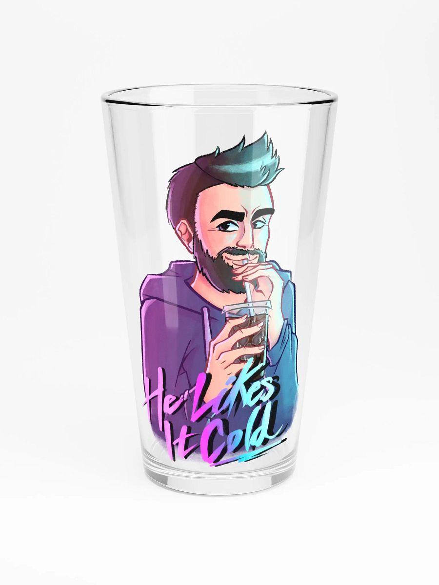 He Likes It Cold Pint Glass product image (3)